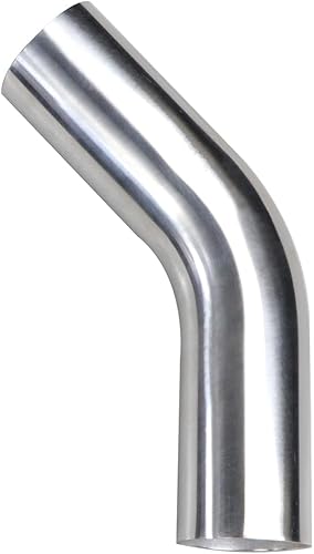 Miniatura 8 de 2" (51mm) OD, longitud de la pierna 4" (100mm), codo de curva de 45 grados 2 pulgadas 6061 tubo de aluminio intercooler tubo tubo de entrada de aire