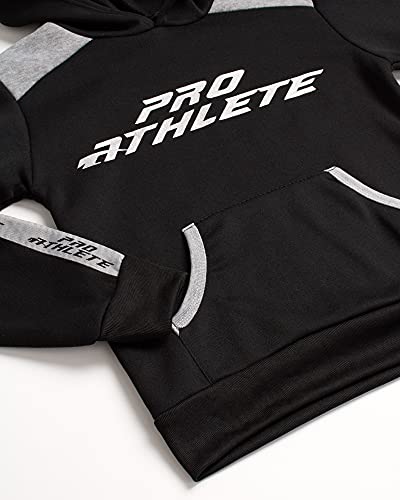 Pro Athlete Boys Sweatsuit Set - 2 Piece Soft Fleece Active Pullover Graphic Hoodie & Joggers Sweatpants For Boys (2T-7)4
