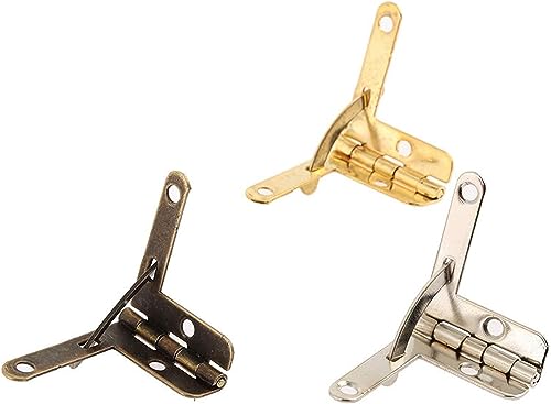 Hidden hinges,cabinet hinges,Cabinet hinges,hidden hinges,Supports Hinge,Butt Hinges 4pcs Angle Support Spring Hinge 90 Degree Hinge for Antique Brass Jewelry Gift Wine Case Watch Box Wood Lid Hardwar