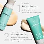 VIRTUE Recovery Sulfate Free Shampoo and Conditioner Set with Keratin and Baobab Seed Oil for Damaged Hair, Travel Size - Image 2