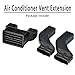 K LAKEY Car Air Vent Extension For Forester, ABS Custom Fit, 3 Packs Back Seat Tubes Air Vent Blinds Extension, Fit For Forester Accessories