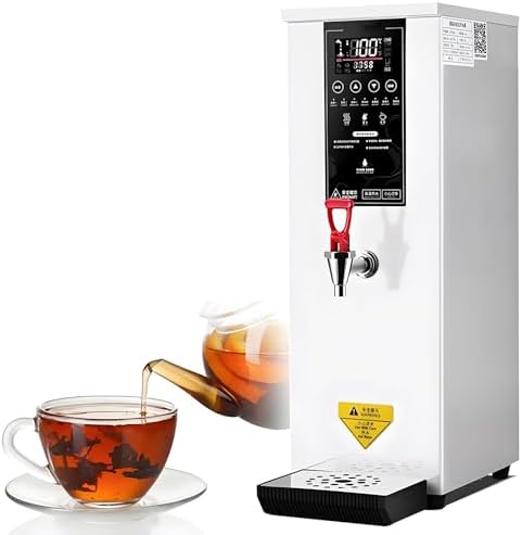 Professional Electric Hot Water Dispenser with LCD Touchscreen - Instant Adjustable Temperature 86-212℉ - Ideal for Restaurants, Cafes, Offices - Black Commercial Water Machine