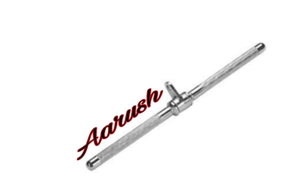Aarush Tricep Press Down Cable Attachment, Straight LAT Bar | Pull Up Bar, D-Handle, Tricep Rope, Rotating Bar, V-Shaped Bar (Black, Silver) (B09TQ1MLM7) Amazon Price History, Amazon Price Tracker