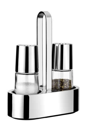 Braisogona Bella Salt and Pepper Set, Roestvrij Staal, Zilver, 30 x 30 x 30 cm