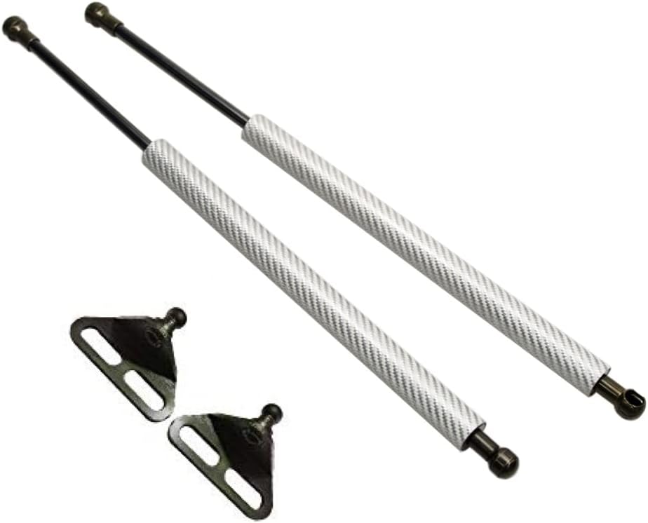 TSUBASA Lift Supports for 1984 1985 1986 1987 1988 1989 Nissan 300ZX (Z31) Fairlady Z Front Hood Bonnet Gas Charged Shock Dampers Spring Struts Bar 14.61 inches (2 PCS) (Normal Black)