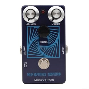 [CLASSIC SPRING REVERB SOUND] Emulate the nostalgic sound of vintage spring reverb with this pedal, enhancing your music with a warm and haunting for various genres. [PRE DELAY CUSTOMIZATION] Adjust the pre delay between 30ms to 150ms using the Attac...
