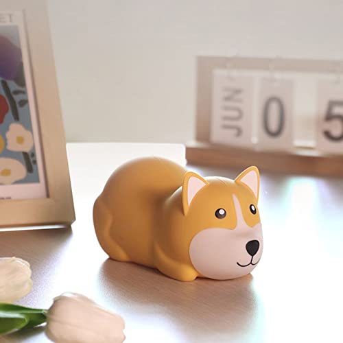 Lámpara nocturna corgi recargable de silicona miniatura 6