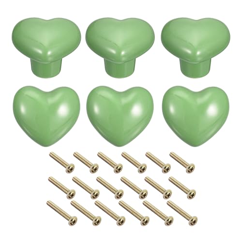 Uxcell 6Pcs Ceramic Knobs, Kitchen Drawer Knobs
