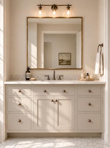 Image of trust4care 2-Pack Wide Base ORB 1.5 inch Bifold Closet Door Cabinet Knobs Pulls | Large Wide Base Zinc Round Kitchen Cabinet Wardrobe Dresser Dummy Doorknobs, Furniture Laundry Sideboard Buffet Drawer Handle