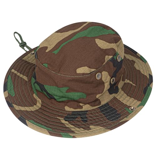 Image of Sun Hats for Men Women Boonie Hat Foldable Fishing Hat UPF 50+ Bucket Hat for Fishing Hiking Garden Safari Beach