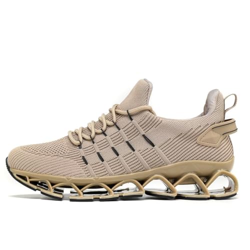 Image of Mens Running Shoes Mesh Breathable Trail Runners Fashion Sport Blade Walking Tennis Sneakers