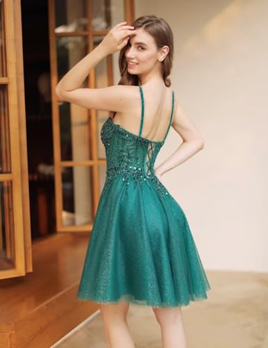 Sweetheart Tulle Homecoming Dresses 2025 Teen Short Sparkly Beaded Formal Prom Party Gowns3