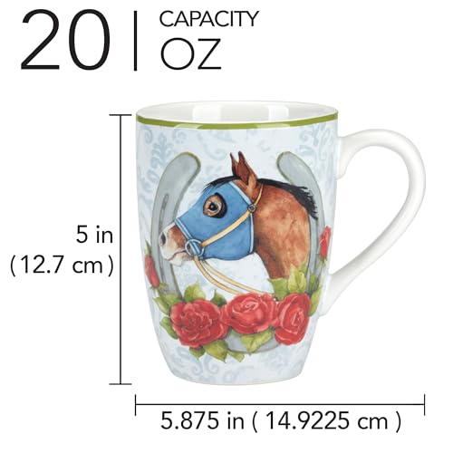 Juego de 4 Mugs temáticos Derby Day 14 oz miniatura 3