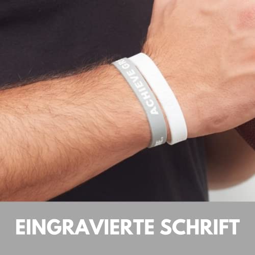 Aura Design Braccialetto, Hellrot & Weiß