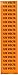 Voltage Marker, Legend"120 Volts", 1/2" Length x 2-1/4" Height, Pressure Sensitive Vinyl, Black on Orange