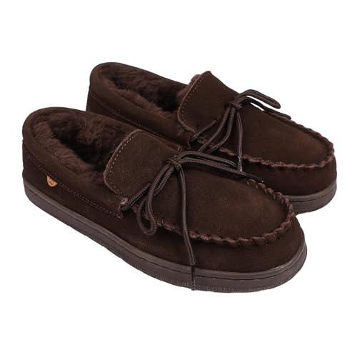 Image of Lamo Women's Lana Moccasins Women - Premium Suede Upper, Luxurious Faux Fur Lining, Ortholite Foam Footbed with Australian Sheepskin, TPR Outsole - New Upgraded Women's Moc