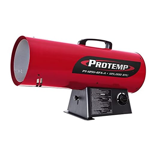 Pro-Temp Propane Heater, Red/Black