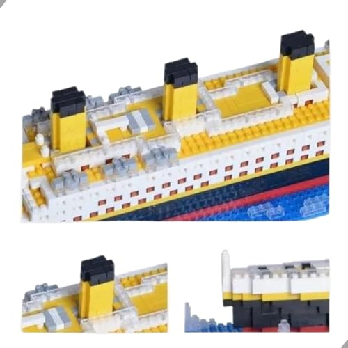 Navio Rms Titanic em Blocos de Montar Com 1878 Peças Navio de Cruzeiro Realista Ideal para Presente