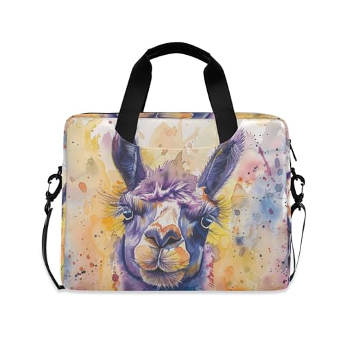 Funda para portátil ALAZA Purple Llama Alpaca 13-15.6 pulg miniatura 1