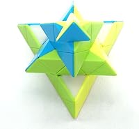 Vista 2 de Cubo piraminx 4x4 pirámide 4x4x4, cubo mágico de velocidad sin calcomanías, triángulo, rompecabezas, rompecabezas para niños