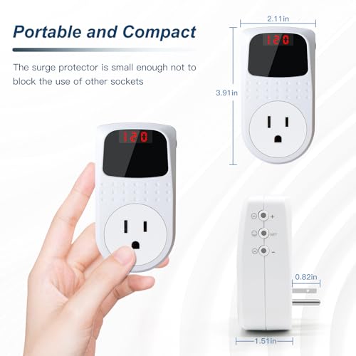 Bseed BSD-V098120V2P Surge Protector Outlet, Voltage Regulator, Surge Protector For Refrigerator/Tv/Pc/Home Appliance thumb #3