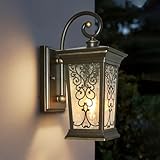 ALVIME Lámparas de pared para exteriores, accesorios de iluminación exterior, aplique de porche impermeable, linternas de...