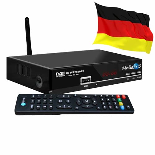 Sat Receiver Mediaart -5 WLAN programmiert Deutsche Senderliste Astra HD 2xUSB YouTube DVB-S2 FTA Scart HDMI Sat Receiver Mediaart -5 WLAN programmiert Deutsche Senderliste Astra HD 2xUSB YouTube DVB-S2 FTA Scart HDMI