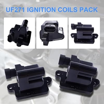 D581 UF271 Square Ignition Coils, Spark Plugs 41-962, Spark Plug Wires M8-48322R, Fit for Chevy Silverado 1500 Tahoe GMC Sierra Yukon Savana Hummer H2 Cadillac 4.8L 5.3L 6.0L 8.1L