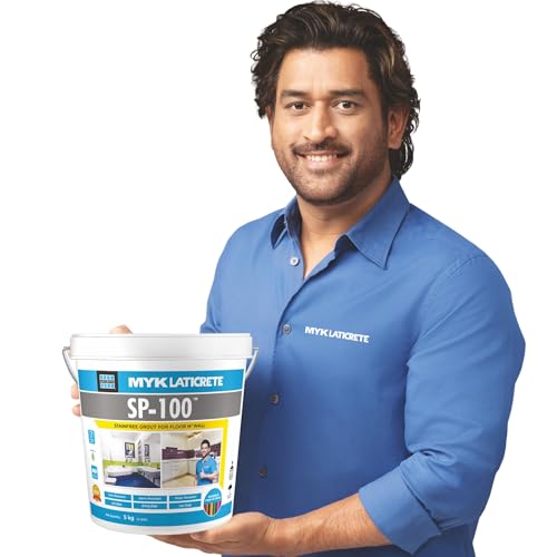 Image of MYK LATICRETE SP-100 Premium Epoxy Grout (51-Buff, 5KG)-Stain & Germ Resistant & Water-Resistant-Food Grade CFTRI Certified Epoxy-Grout-Home, Kitchen & Bathroom-Floor & Wall Tile Joints
