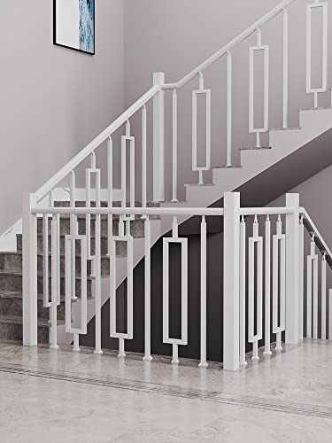 Balustres d'escalier robustes en fer forgé pour rénover un garde-corps extérieur instable