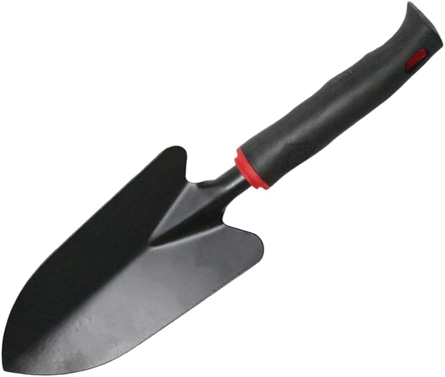 Garden Shovel Spades for Gardening Easy-To-Hold Iron Garden Small Spade with Non-Slip Handle Shovel Hand Trowel Tool for Planting Transplanting Weeding Moving and Smoothing the Soil (31x8)