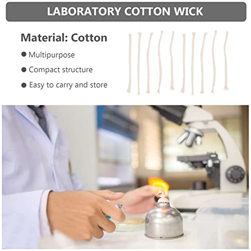 Cabilock 50 piezas mechas de algodón para lámparas de aceite miniatura 4