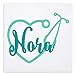Vinyl Decal - RN or Nurse Stethoscope with Name for Yeti Tumblers Laptops MacBooks Cars Planners Etc