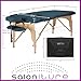 Saloniture Professional Portable Folding Massage Table with Carrying Case - Blue