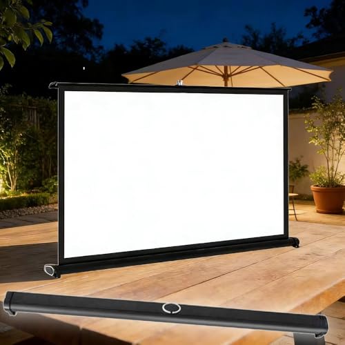 Pantalla portátil manual para proyector 50 pulgadas 4:3