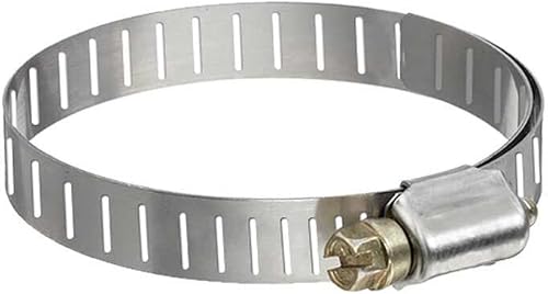 MaxLLTo Reemplazo 6PK 7/16 pulgadas x 1 pulgada OD Engranaje helicoidal de acero inoxidable abrazadera de manguera de montaje para neumática