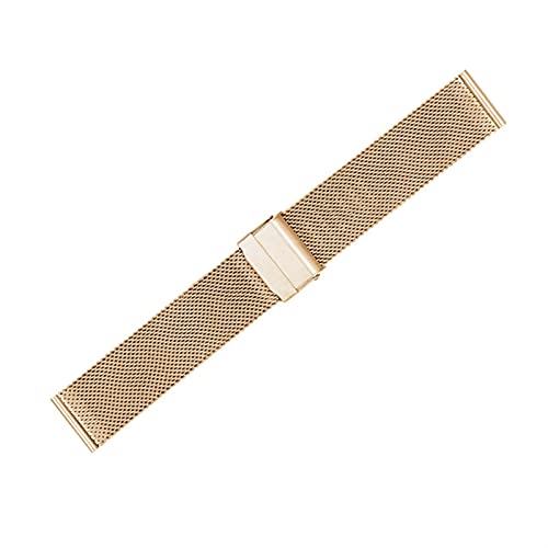 Bracelet montre acier tressé 14mm or rose idéal pour sublimer vos tenues