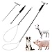 awliye Hog Pig Catcher Pole Holder Dog Catcher Pole Retractable Animal Control Pole Stainless Steel Heavy Duty Catch Pole for Animals Cats Hog Pigs and Small or Medium Dogs