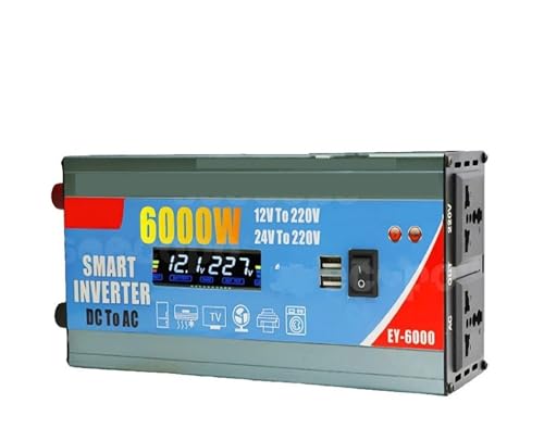 Onduleur convertisseur 6000W pour camping-car en autonomie totale avec ports USB