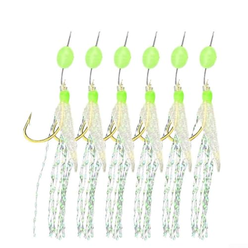 5 Piezas de Rigging de Pesca para Sabiki con Materiales para Rendimiento Duradero y Uso