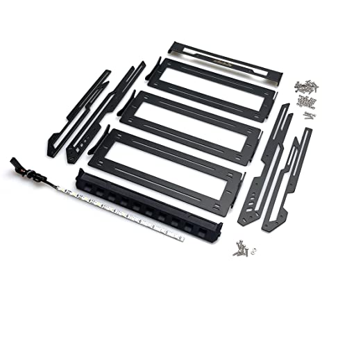 Club 5 Racing Adjustable Steel Roof Rack w/Integrated LED Light Bar (V3) for TRX-4 2021 Bronco C-TRX4-094