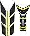 PARASERBATOIO ADESIVO, RESINATO EFFETTO 3D compatibile con Yamaha MT- 07 2018-2019 (Nero/Giallo Fluo)