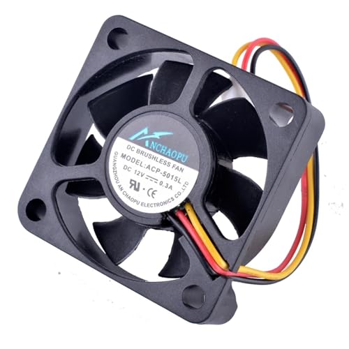 Ventilador para CPU ACP-5015L de CC 12 V y 50 mm x 15 mm con flujo axial 2