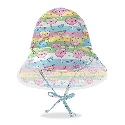 Cane Candy Cartoon Kids Sunhat Baby Boys Beach Girl Sun Protection Adjustable Travel Essentials