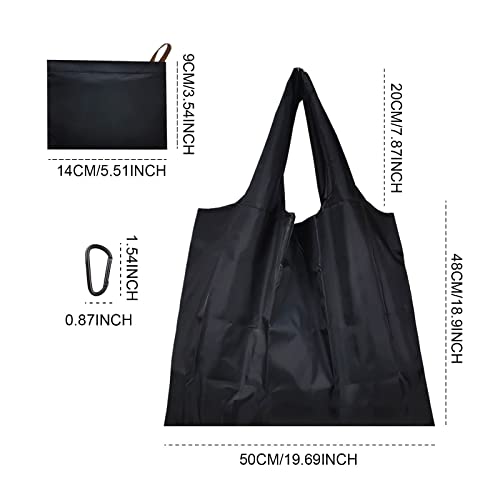TSHAOUN 3PCS Reusable Shopping Bag, Large Foldable Shopping Tote Bag - Image 2
