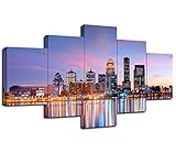 Louisville Skyline Wall Art, Kentucky City Wall Decor, Canvas Print Downtown Cityscape Poster Pictur
