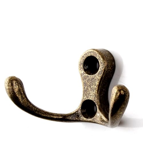 Cintres crochets muraux de salle de bain cuisine en alliage zinc bronze antique 5 pièces