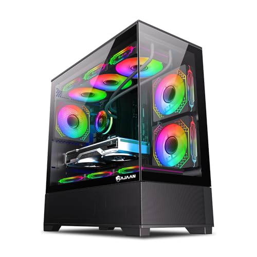 HAJAAN Gaming PC (AMD Ryzen 7 7700 Processor up to 5.3GHz, GeForce RTX 5070 12GB GDDR7, 32GB DDR5, 1TB NVMe SSD, WiFi Ready, Windows 11 Pro)