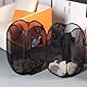 Pop-Up-Wäschekörbe, 2 Stück Faltbarer Laundry Basket Mesh, 75L Faltbarer Wäschekorb aus Mesh, Atmungsaktiver Wabennetz-Wäschekorb für Kinderzimmer College Dorm Camping und Reisen(Schwarz)