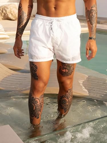 Men's Swim Trunks 5" Quick Dry Bathing Suit Mens Sports Beach Shorts with Mesh Lining4